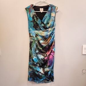 Suzi Chin For Maggy Boutique Silk Midi Dress